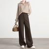[Winter Love Song] Thickened Acetate Wool Pants, Soft and Glutinous, Not Bulky, High-waist Wide-leg Casual Zhengzhou Women's Pants
