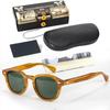 Lunettes de soleil polarisées Johnny Depp Homme Lunettes de soleil Femme Marque de luxe Monture en acétate vintage Lunettes
