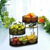 3 Tier Fruit Storage Basket Metal Wire Vegetable Storage Rack Elegant Vegetable Shelf  Countertop