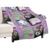 Ferrets Rock Photo Message Throw Blanket for Sofa Tourist Warm Winter Softest Blankets