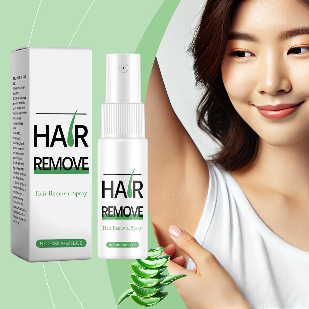 Gentle Body Hair Removal Spray Gently Cleanses The Skin, Providing A Refreshing, Moisturizing And Smooth Skin Care Spray 20ml