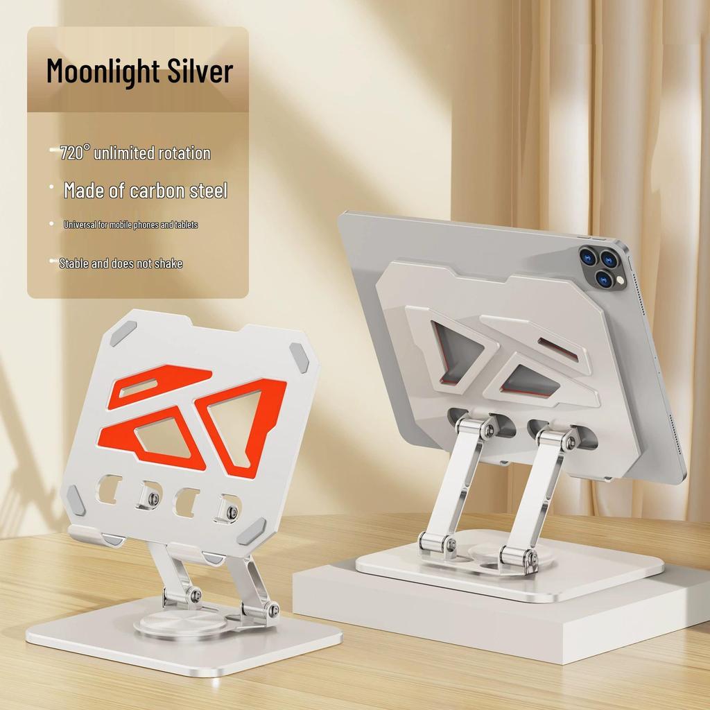 Universal Rotating Desktop Acrylic Tablet Stand for Live Broadcasts and Online Classes