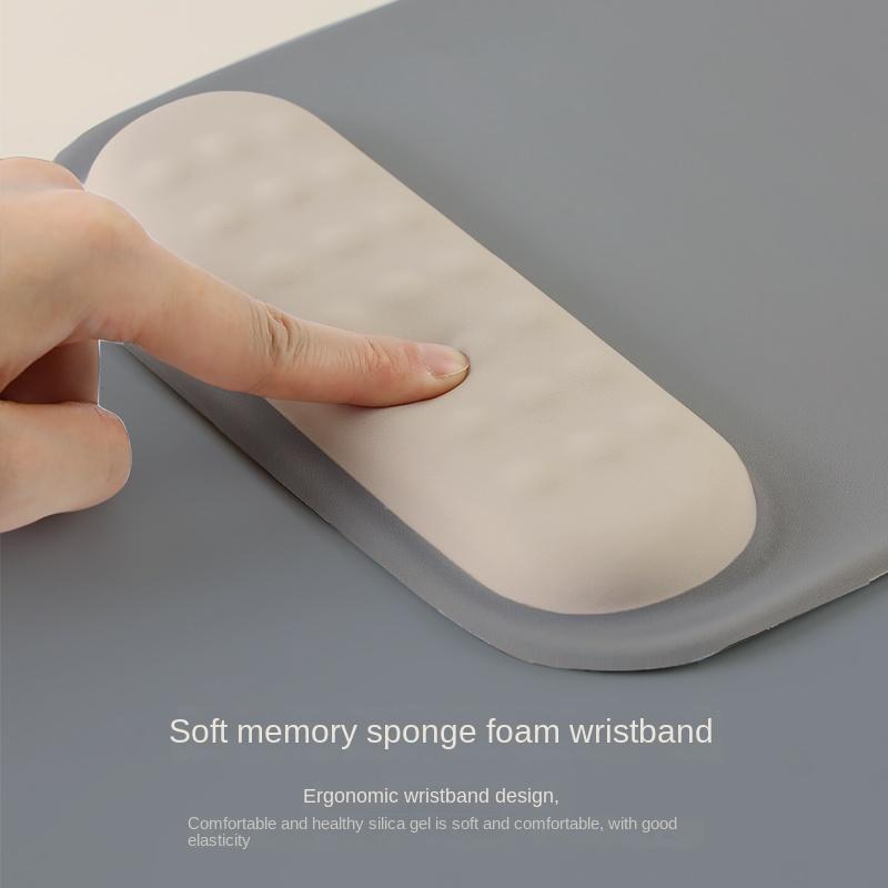 Mouse pad with wrist rest pad Ergonomic anti-slip silicone base gaming accessories mouse pad memory foam wrist pad