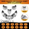 Halloween Kürbisschnitzset, Edelstahl-Ausstecher-Set, DIY Jack O'Lantern Werkzeug zur Kürbisdekoration, Backgeschenk