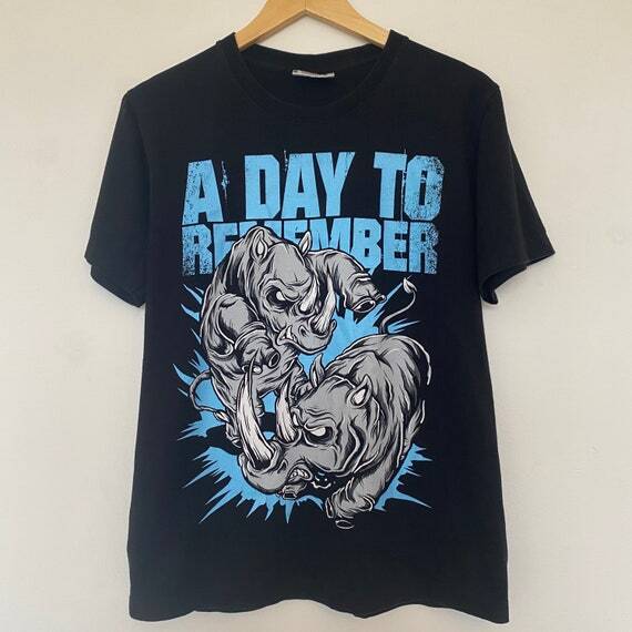 A Day to Remember Rhino rock band retro unisex short sleeve QT988 M
