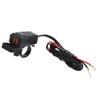 Motorcycle Dual USB Charger SAE to USB Adapter with Switch Waterproof Cover Built in Voltmeter for Phone Tablet