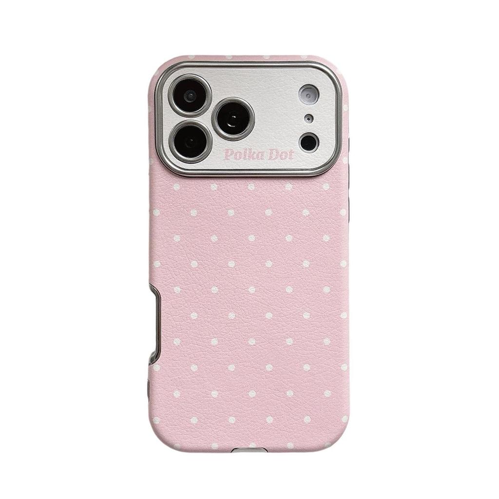 Large Window Color Polka Dot iPhone 15/14 Compatible, 17/16 PRO MAX Drop-proof Case