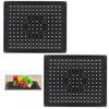 Black Rectangular Silicone Coaster & Draining Mat – Tableware & Washing-up Bowl Placemat