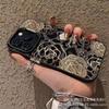 Leopard print flower for Apple 15 colored silver iPhone14Pro creative 11promax matte 16 protective cover 17