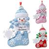 Babys First Christmas Ornament Vibrant Color with Hanging Rope Snowman Design Acrylic Christmas Ornament