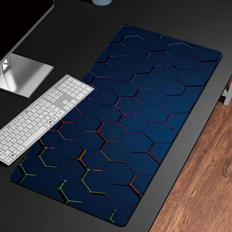 Hexagon Mousepad Computer New Mousepads Keyboard Pad Mouse Mat Esport Gamer Office Carpet Table Mat Desktop Rubber Mouse Pad 1Pc