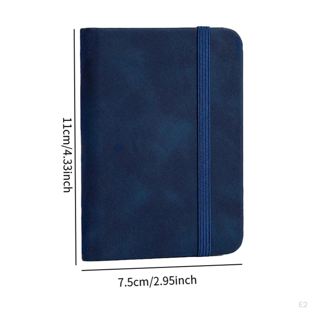 Pocket Notebook A7 Note with Elastic Band 100 Sheets Gift Lined Pad Small Daily