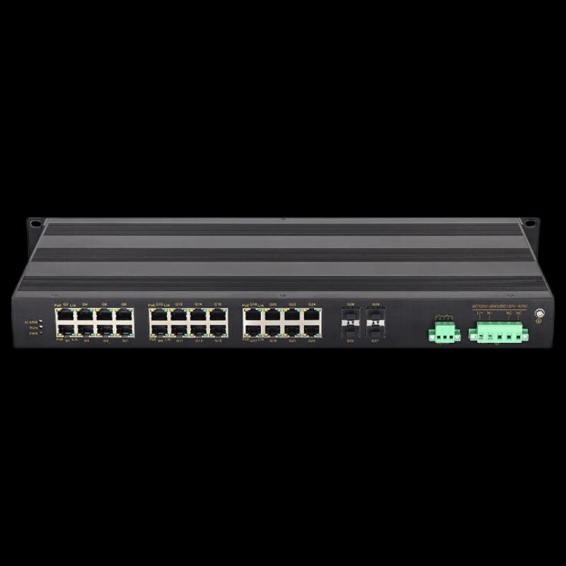 Mawei 28-Port Gigabit Industrial Managed PoE Switch