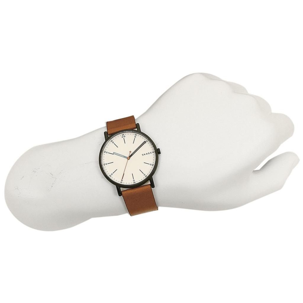 Skagen Men's Watch SKW6374 Brown/White [Parallel Import]