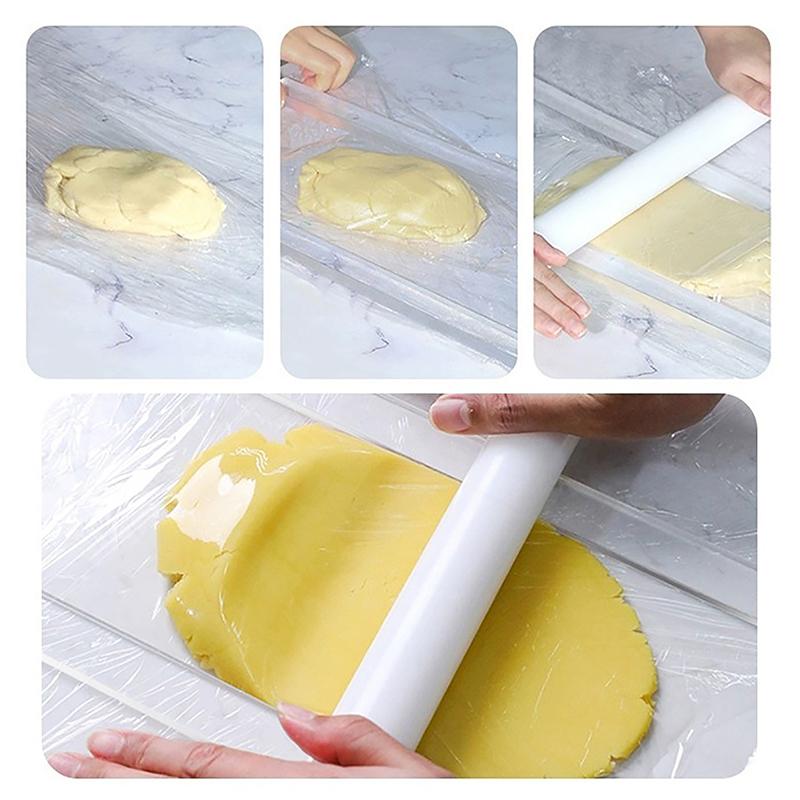 2Pcs Acrylic Cookie Balance Ruler Biscuit Fondant Cake Rolling Tool Icing Biscuits Thickness Ruler Smoother Pastry Baking Gadget