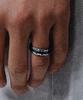 Scalettoblack Wsm012 Rough Black Line Ring