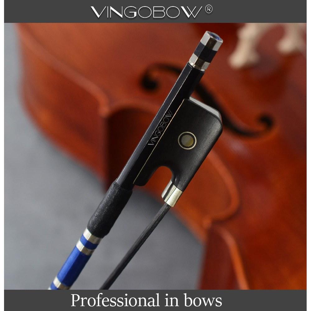 VINGOBOW Carbon Fiber Cello Bow Black Horsehair