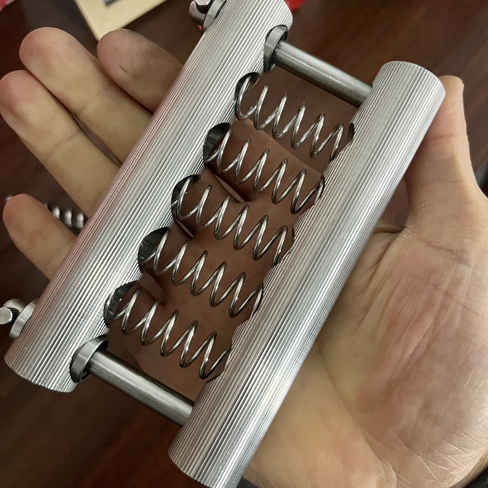 304 Stainless Steel Hand Practice Spring Force Adjustable Grip Fitness Strength Finger