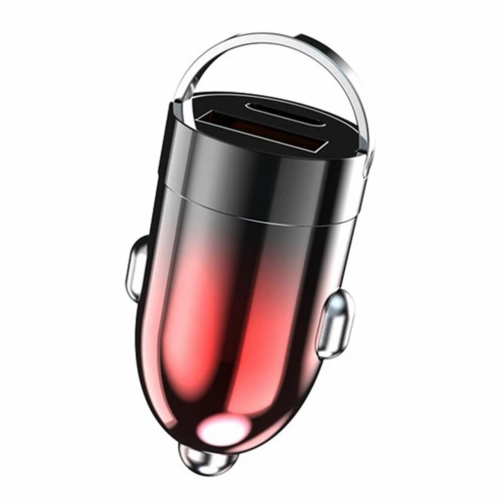 

G20JB M100W+PD 20W Car Charger Phone Charging Adapter Dual Port Cigarette Lighter Adapter for 12-24V Car