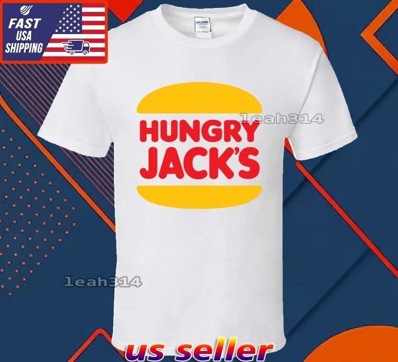 New Shirt Hungry Jacks Logo T-Shirt Funny American Usa Unisex Size S-5XL 4XL