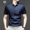 Mens Everyday Shirt Short Sleeve Ice Silk MoistureWicking for Business Events