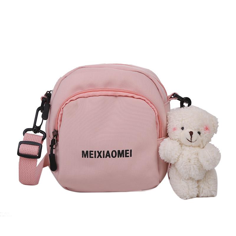 Canvas Small Crossbody Bag With Zipper Closure For Daily Casual Use