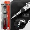 Portable Ratcheting Screwdriver with Magnetic Bit Ratchet Multiple Bit Set 10 In 1 Screwdriver Small Pocket Size Wear Resistant
