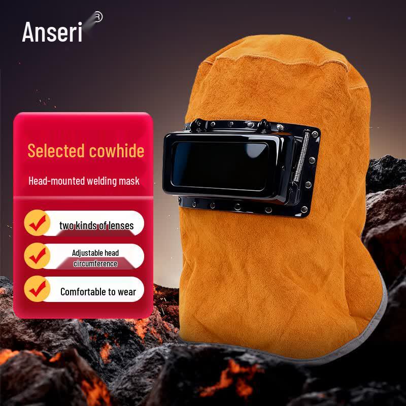 Cowhide Welding Face Shield