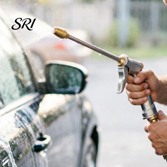 Leak-free Portable Sprayer High Pressure Household Car Wash Nozzle Water with One-Click Multi Spray Modes Direct Long Spout Watering Can Fan