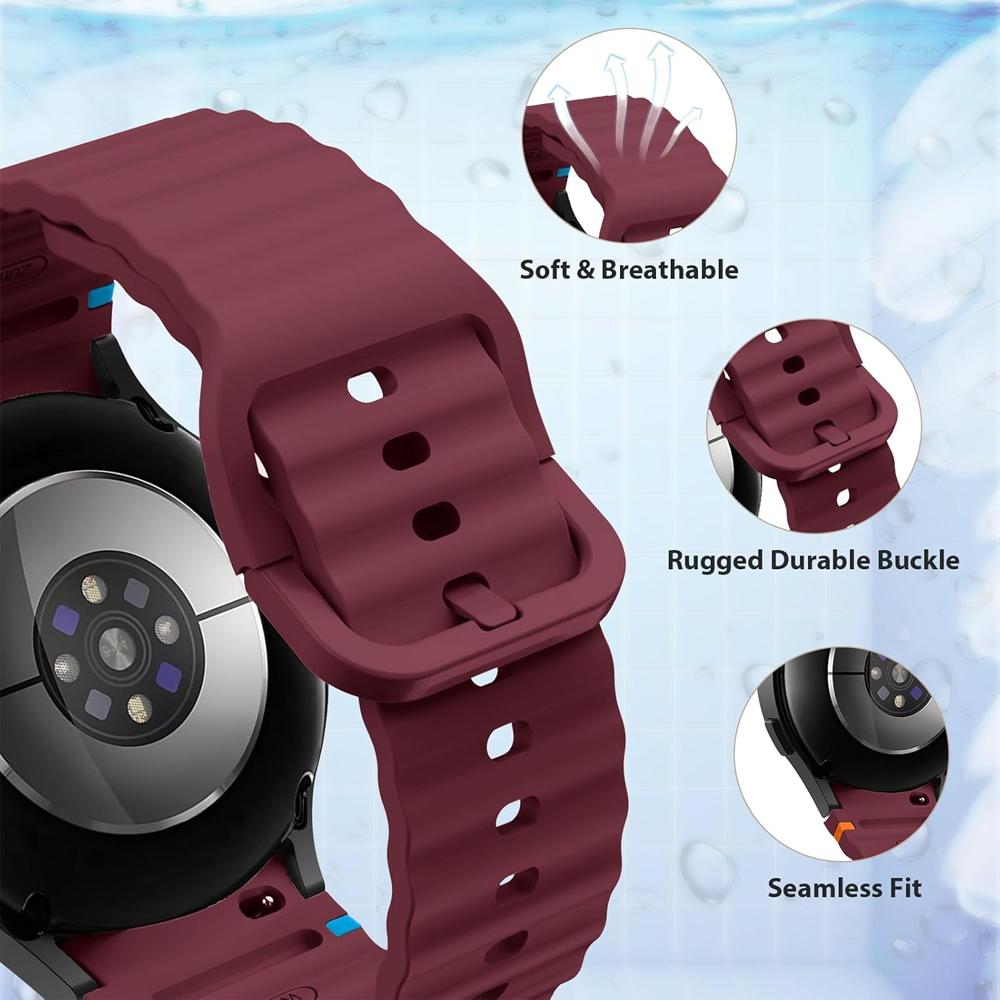 Sport Band for Samsung Galaxy watch 7/FE/4/5/6 classic/5 Pro 40 44mm No Gaps correa bracelet silicone belt Galaxy watch 7 straps