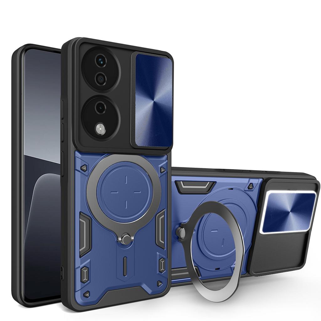 For Honor X7b 4G/90 Smart Case TPU+PC Kickstand Military Grade Shockproof Phone Cover