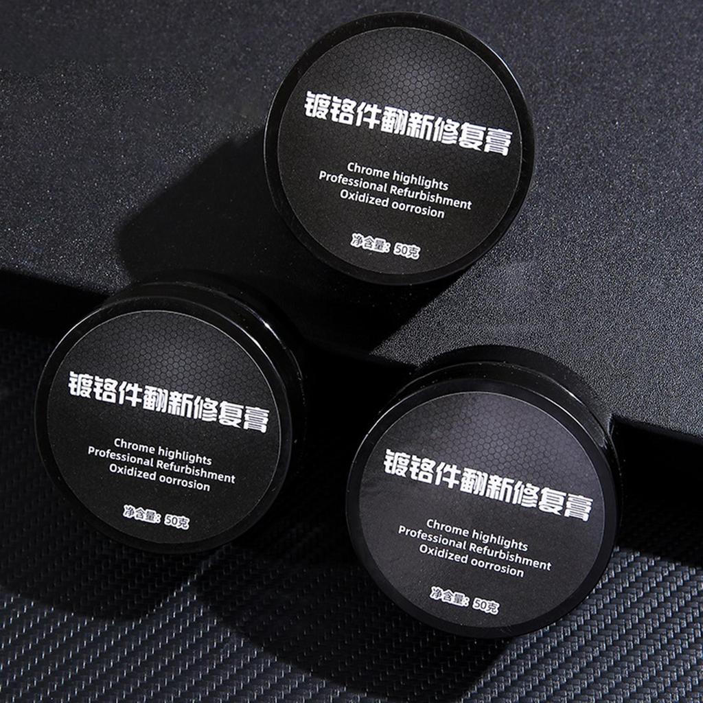 Car Chrome Cleaner Automotive Tarnish Remover Repair Agent Automotive Maintenance Care Repair Cream For SUVs RV Motorcycles