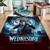 Wednes-day Gothic Family Reunion Office Rug Chair Mat, Game Carpet, Suitable for Front Door, Bedroom, Living Room, Desk, Holiday Gift