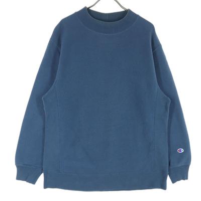 Mono Blue Replica Long Sleeve Back Brushed Sweat M Blue Men's Used