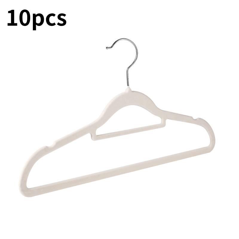 Premium Velvet Hangers Set Of Ten With Thick Non-slip Design For Clothes Drying And Storage