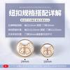 10PCS High-end Metal Coat Buttons Clothing Sweater Trench Coat High-grade Pearl Advanced Feeling Butterfly Knuckle Buttons