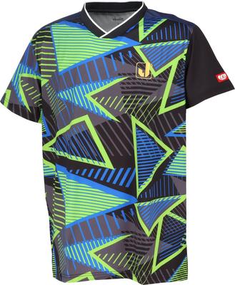 JUIC Tischtennis Spielshirt Offiziell vom Japanischen Tischtennisverband zugelassen Schwarz Grün Größe 5661 NEO-J, (JTTA), Unisex, (BG), XS,
