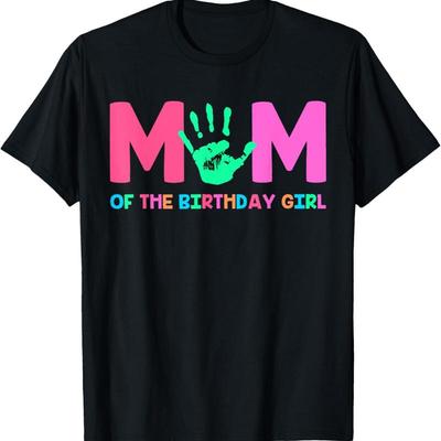 T-shirt Thème High Five 5e Anniversaire Maman de la Fille d'Anniversaire