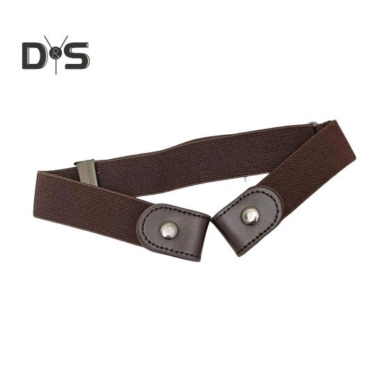 Lazy Belt Comfortable Elastic Design Faux Leather Waistband Adjustable Fit Invisible Jeans Belt Daily Wear