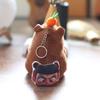 Capybara Aobing Plush Toy Keychain With Wagging Tail Soft Pp Cotton Bag Decor