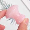 Masseur visage pierre de quartz rose - guasha champignon, anti-age, stimule circulation sanguine, peau saine et éclatante - sun&amp;sia