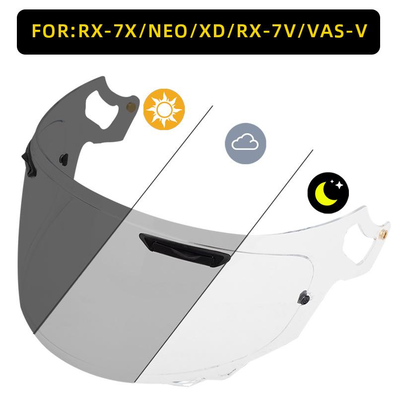 Motorradhelm Farbwechselndes Visier X14+Z7+Z8+RX7X+SM961 Integralhelm Farbwechselndes UV-beständiges Visier
