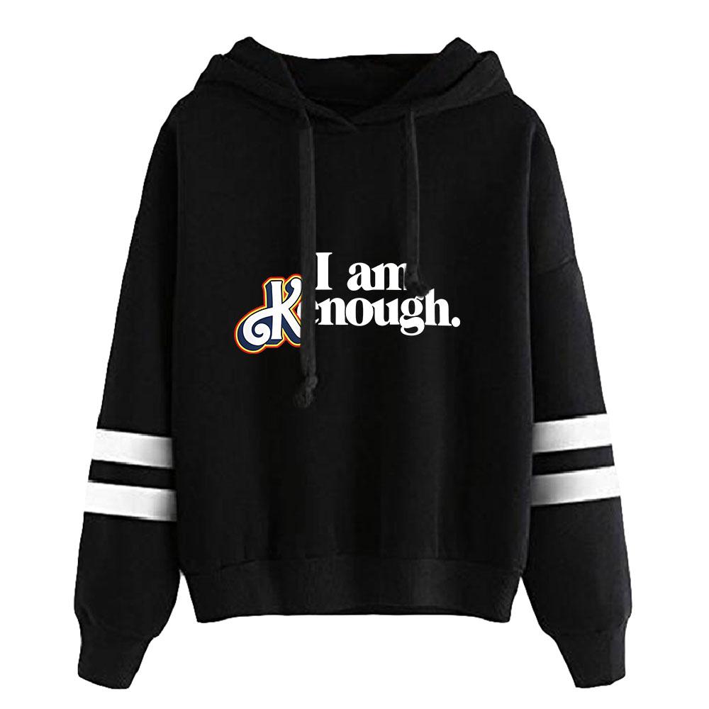 

New Fashion Women Men s Casual Barbie I Am Kenough Letter Printed Pullovers Sweatshirt Outdoor Sport Hoodies