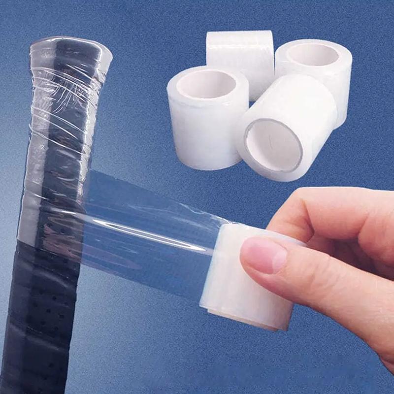 1Roll Badminton Racket Tennis Racket Base Film Towel Sweatband Priming Film Racket Grip Backing Cushion Waterproof Film
