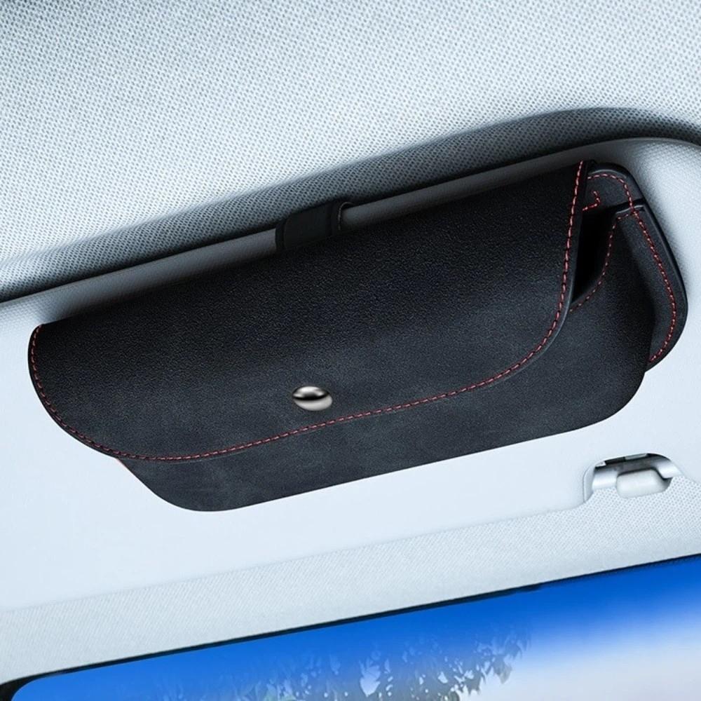 Multi-functional Car Sun Visor Organizer Easy To Install Vehicle Glasses Holder Truck