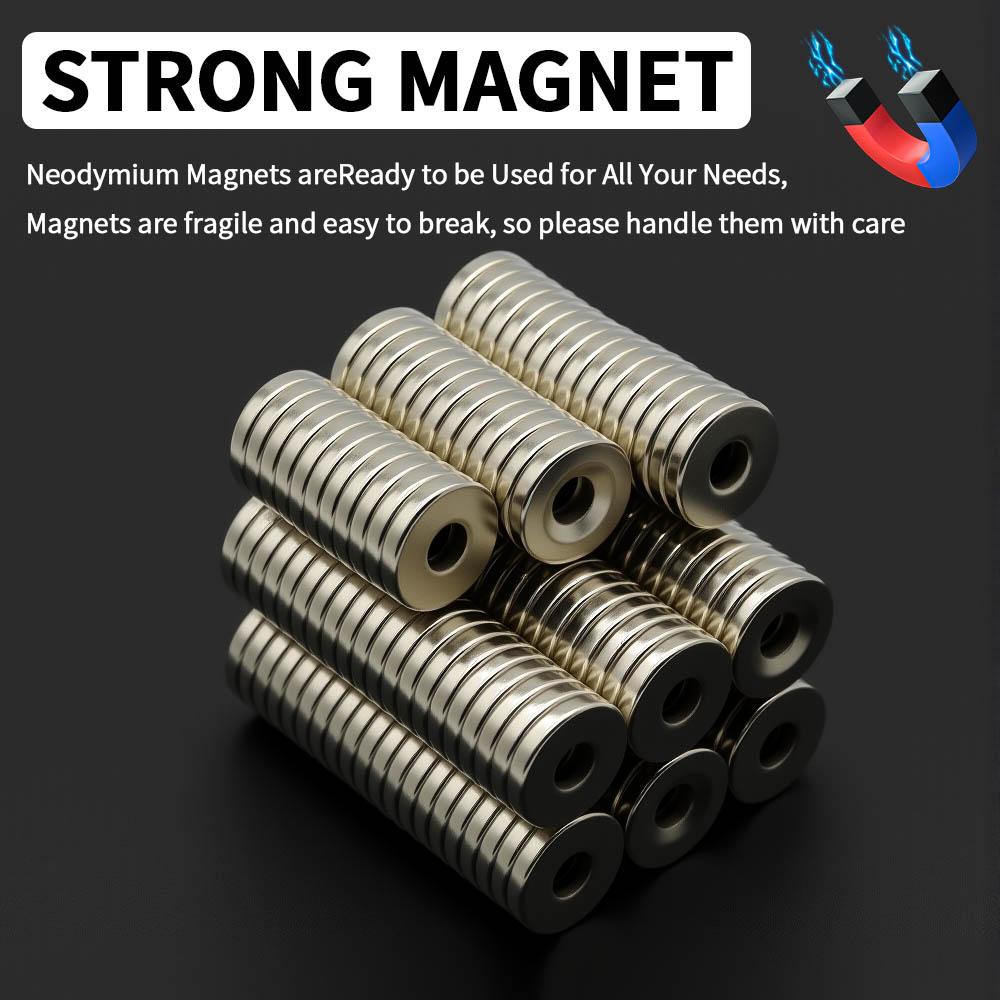 15x3-5mm Powerful with holes Neodymium Magnet N35 NdfeB Permanent Magnetic imanes Round Super Strong Fridge Magnets DIY