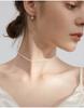 Popular 925 Silver Sparkling Clavicle Chain Choker Necklace For Women Fine Jewelry Wedding Party Birthday Gift