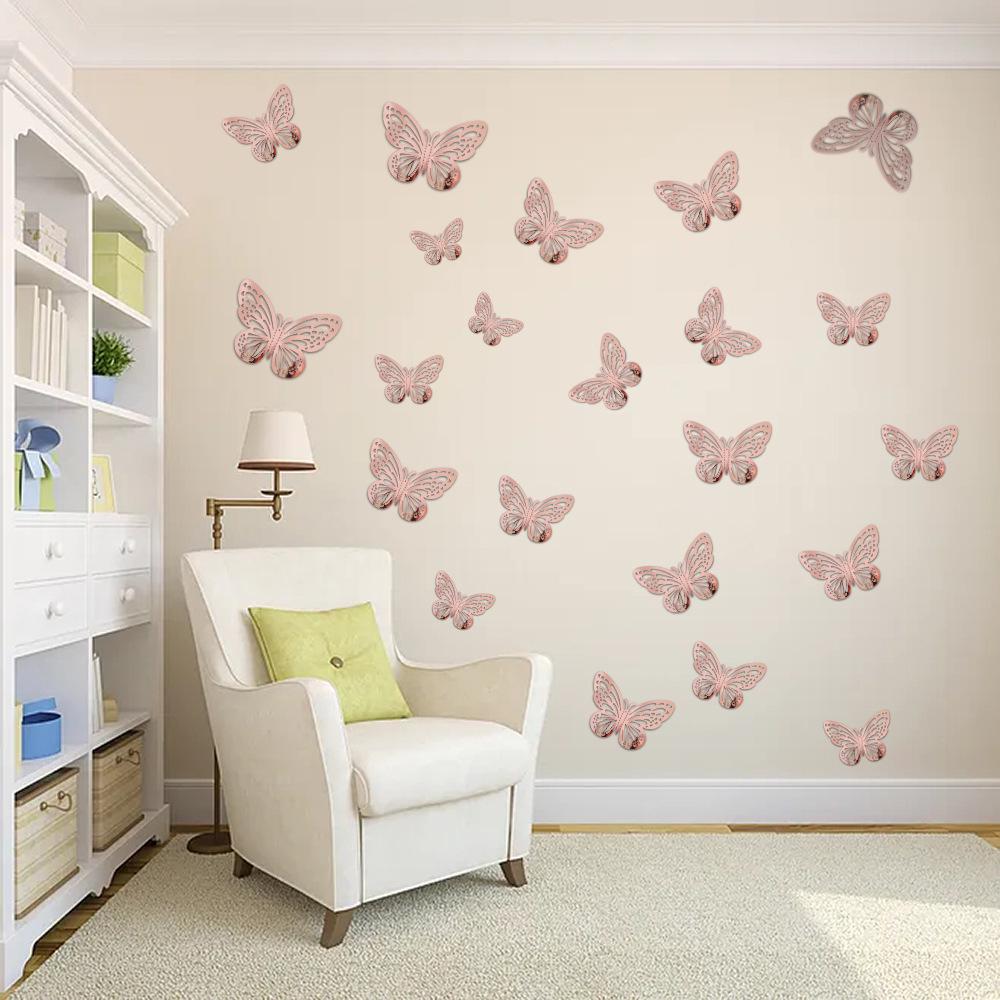 3D Butterfly Wall Stickers: Romantic, Self-Adhesive Decorations for Living Room and Holiday Layouts