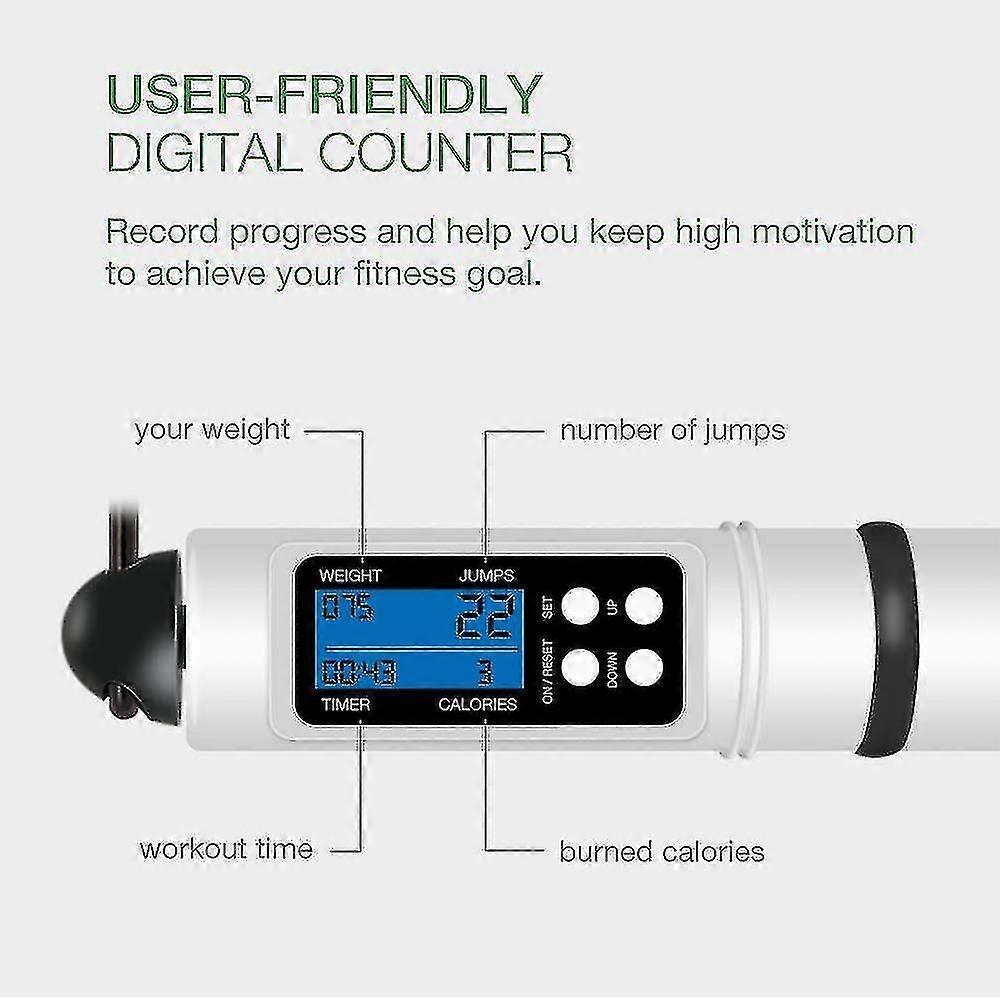 Skipping Rope With Digital Counter, Speed Rope, Steel Rope With Pvc Coating, Professional Ball Beari Less