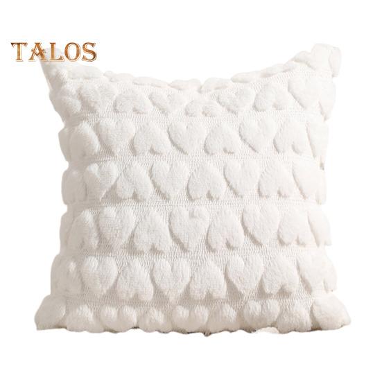 Наволочка для подушки с 3D-узором в виде сердца короткая плюшевая 4545 см скрытая застежка-молния наволочка для подушки для спальни гостиной дивана украшения для вечеринки 826₽